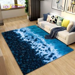 Tapis 3D pour salon chambre à coucher canapé décor de portes jeu d'enfant ramper polymères de