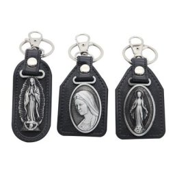 Porte-clés chrétien en métal pour femme pendentif gothique ornement religieux pour voiture fait à