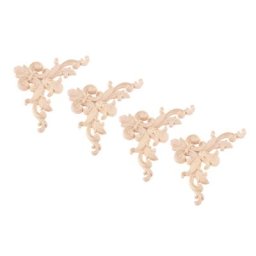 Décalcomanie d'angle de fleur carimplantée par calcul figurine en bois d'Auckland artisanat