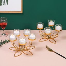 Bougeoir en fer de style rétro pour chambre à coucher décoration de table moderne Romantique