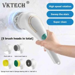 Épurateur électrique à main étanche baignoire évier cuisine carrelage brosses de nettoyage outil