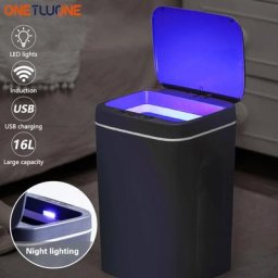 Poubelle intelligente avec couvercle à capteur de mouvement poubelle aste USB poubelle étanche
