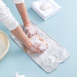 Planche à laver multifonction en Silicone pliable à ventouse accessoires de nettoyage du linge