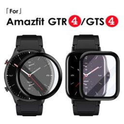 HuaMi – Film 3D à bords incurvés pour Amazfit GTS 4 GTR4 protecteur d'écran Ultra fin HD