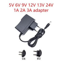 Adaptateur d'alimentation universel pour bandes lumineuses LED chargeur CA 110-240V DC 12V 5V