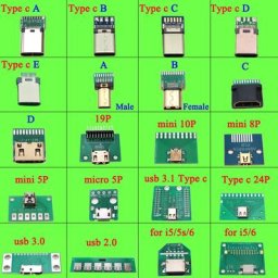 Carte de test PCB pour iPhone Mini adaptateur Micro USB vers DIP USB 2.0 3.0 3.1 Type-C