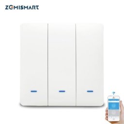 Zemismart – interrupteur mural avec bouton poussoir Zigbee 3.0 1 2 ou 3 Gangs pour luminaire