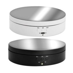 Présentoir rotatif électrique à 3 vitesses plateau tournant à miroir porte-bijoux