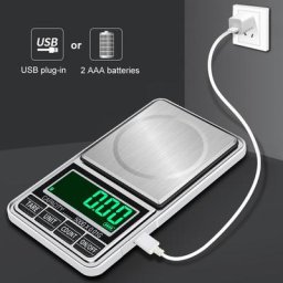 Mini Balance Numérique de Précision Portable 0 01 g et 0 1 g pour Bijoux Pèse l'Or et l'Argent