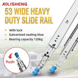 AOLISHENG-MELSlides avec serrure montage latéral extension complète possède un roulement à