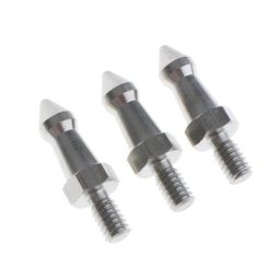 Pointes de trépied de remplacement en acier inoxydable filetage 1/4 pouces ensemble de 3 pièces
