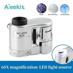 Loupes 60X pour déterminer la loupe mini microscope de poche détecteur de monnaie bijoutier avec