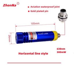 Technologie de positionnement laser ligne horizontale et croix en option DC3V à 24V 638nm 300mW