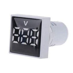Voltmètre carré de 22mm AC 20-500V indicateur de tension panneau LED