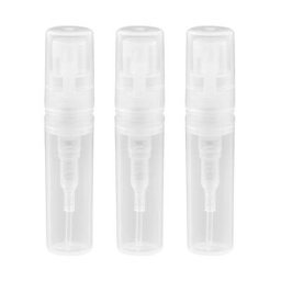 Flacon pulvérisateur en plastique Transparent 2ML 200 pièces/lot petit emballage cosmétique