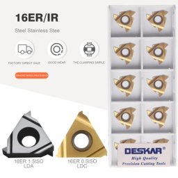 DESKAR-Inserts en carbure inserts filetés pour P.M.K 16ER 16IR 1.0 ISO 1.25ISO 1.5ISO 1.75ISO LDC