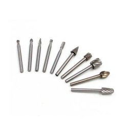 6/10pcs Titane Dremel Routage Bois De Fraisage Rotatif Fichier Rotatif Coupe À Bois Sculpture