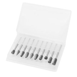 Jeu de fraises rotatives en carbure de tungstène outil de gravure 1/8 ""6mm 10 pièces