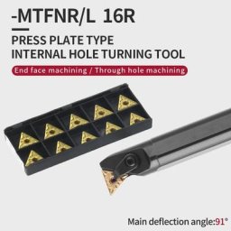 Porte-outil de tournage interne porte outil tour a metaux barre de tour avecTNMG16 Inserts en