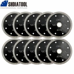 SHDIATOOL – disque de scie circulaire 4 pouces diamant pressé à chaud super fin lame Turbo pour
