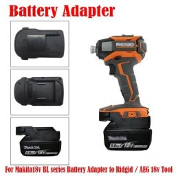 Adaptateur de batterie Ridgid / AEG 18V pour outils électriques LXT perceuses électriques