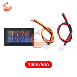 Voktta – voltmètre ampèremètre LED bleue et rouge 100V 200V 50a 100a