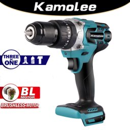Kamolee – perceuse à percussion électrique sans balais tournevis électrique 10mm/13mm