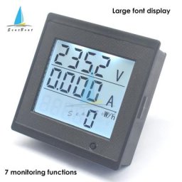 AC 80-300V DC6V-200V 20A Affichage LED Numérique Voltmètre Ampèremètre Wattmètre Puissance Compteur