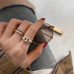 Bague overantarctique pour femme bague d'ouverture redimensionnable bague de tempérament bague de