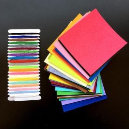 Tissu non tissé en polyester pour bricolage de poupées 40 pièces 1mm artisanat feutre gril