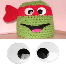 Yeux larges auto-adhésifs 1 paire 7.5/1/10/15 cm pour poupées jouets porte de réfrigérateur