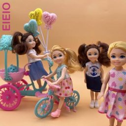 Eieo16cm atest – poupée de 5 pouces pour enfants accessoires pour garçons et filles sac
