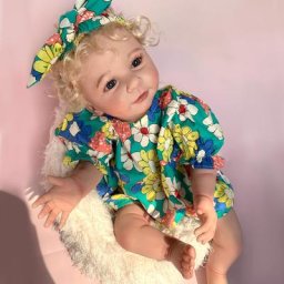 Lisa Bebe Reborn Girl avec des cheveux enracinés pour enfants fait à la main câlin réaliste