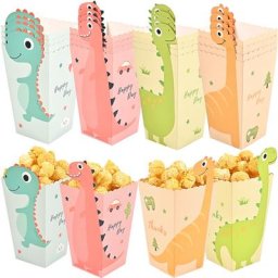 Boîtes Pop Corn de dinosaure de dessin animé 12 pièces thème de dinosaure Safari dans la Jungle