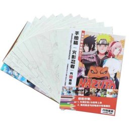 Livre de coloriage animé pour enfants et adultes anti-Stress tuer le temps peinture dessin