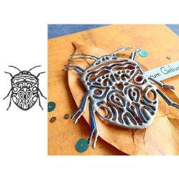 Matrices de découpe en métal insectes naturels moule découpé scrapbooking fabrication de cartes