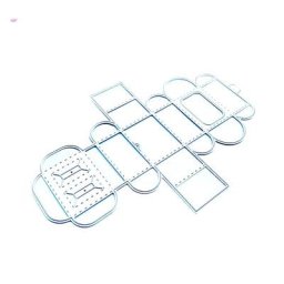 Boîte à bonbons Concave Rectangle 3D matrices de découpe en métal pochoir modèle de gaufrage