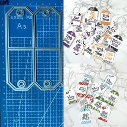 Matrices de découpe en métal déesse porte-bonheur étiquette cadeau pile bricolage scrapbooking