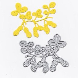 Pochoirs de découpage en métal 1 pièce | Feuilles d'arachides modèle de gaufrage décoratif pour