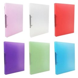 Classeur à feuilles A4 à Clip Transparent classeur à feuilles en vrac de couleur bonbon