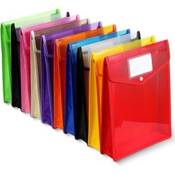 Pochette de Rangement Transparente et Étanche pour Fichiers Portefeuille Format A4 A5 Enveloppe