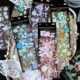Yoofun-Autocollants Esthétiques Kawaii Brillants Ding Foetal Journal Mobile Scrapbooking