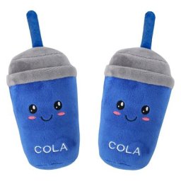 Jouet en peluche drôle et mignon pour animal de compagnie tasse de cola en peluche tasse de thé au