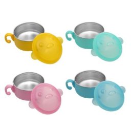 Bol isolant en acier inoxydable pour bébé 250ml vaisselle pour enfants boîte à nourriture plat