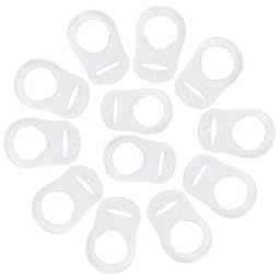 Adaptateur de porte-sucette factice en Silicone Transparent 12 pièces pour sucette de bébé maman