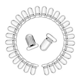 Attache-sucette ovale en métal pour bébé 30 pièces Clip de sucette pour bébé mignon infantile