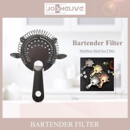 Shaker à Cocktail en acier inoxydable Mini whisky spiritueux filtre à glace filtre passoire