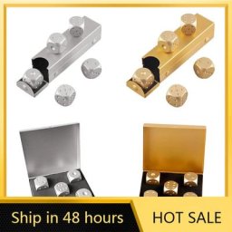 5 pièces en aluminium Cubes de glace seau réutilisable pour le Whisky le vin garder votre