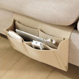 Sac de Rangement en Feutre pour oral et Poudres Bureau Lit Canapé TV Télécommande Magazine