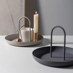 Plateau de rangement multifonctionnel rond fruits bijoux plateaux salon cuisine Table repas Snack